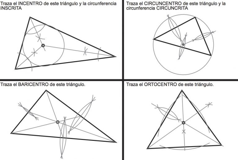 Ejercicios de triángulos